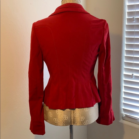 Ann Taylor Red Knit Blazer - Picture 2 of 3